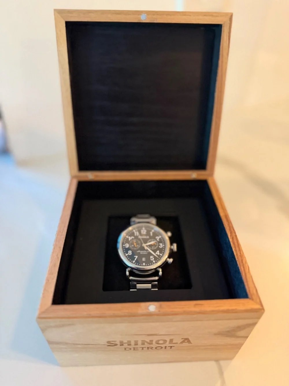 Shinola Runwell Chonograph Watch 41mm Stainless Steel